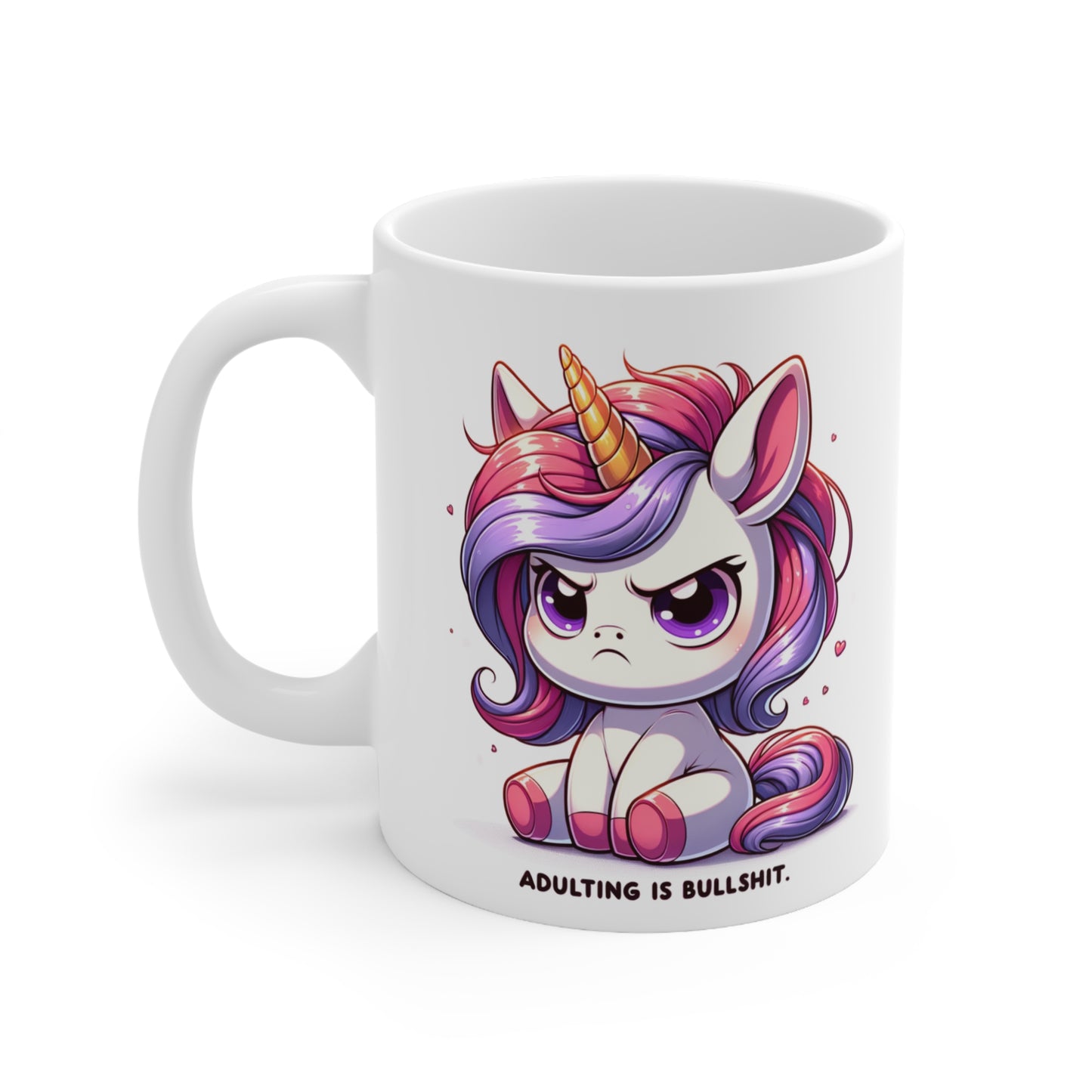 Adulting is BS Grumpy Unicorn Mug 11oz