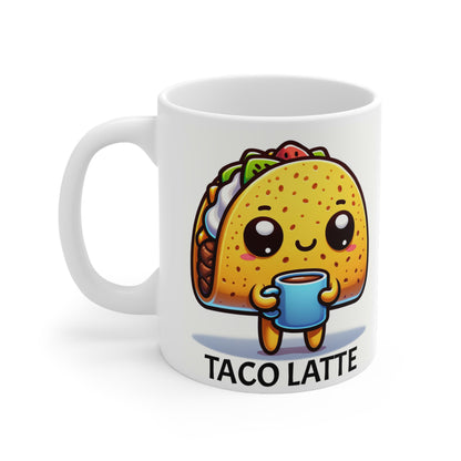 Taco Latte Mug, 11oz