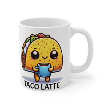 Taco Latte Mug, 11oz