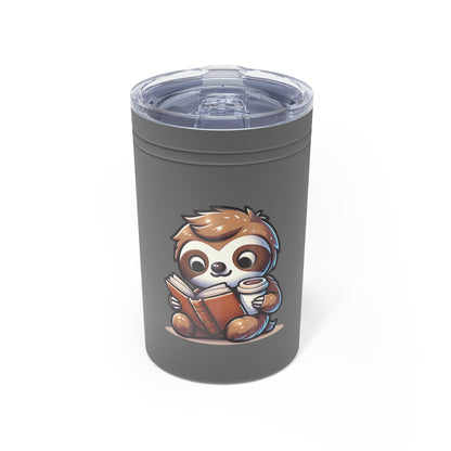 Reading Sloth with Coffee Vacuum Insulated Tumbler 11oz