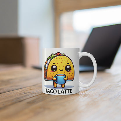 Taco Latte Mug, 11oz