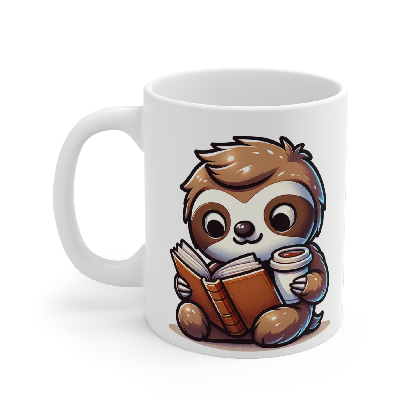 Reading Sloth Mug 11oz